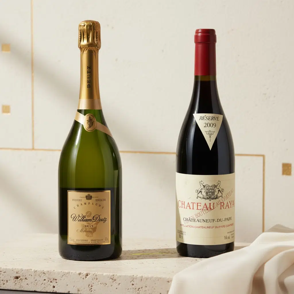 Coffret Signature WT — Château Rayas 2009 & Champagne William Deutz 2013