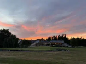 Golf Resort de Saint-Malo vu depuis le parcours en fin de journée